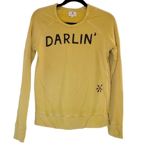 Sundry ~ DARLIN' Long Sleeved ~ 
Mustard Yellow  ~ Terry Cloth ~ size 0/XS - Picture 1 of 10